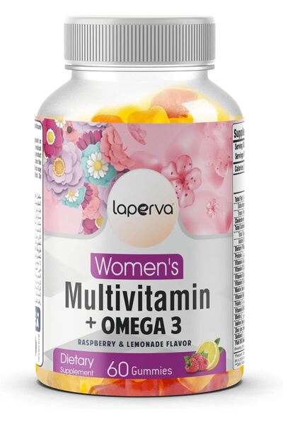 Laperva Women’s Multivitamin Omega 3, 60 Gummies, Immune Support, Energy Boos...