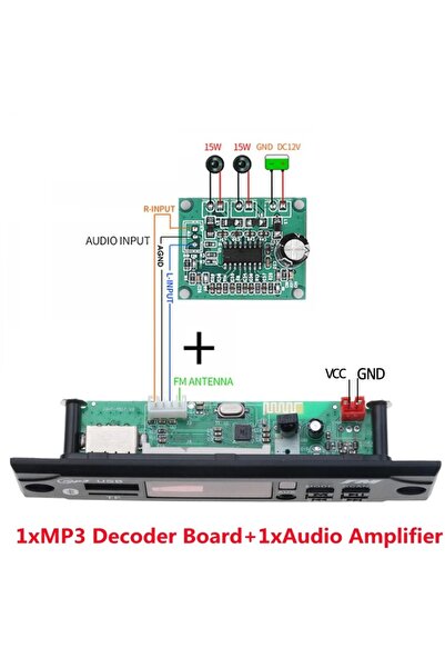 Choice Combo Package DC 12V Bluetooth 5.0 Wireless MP3 Player WMA Decoder Boa...