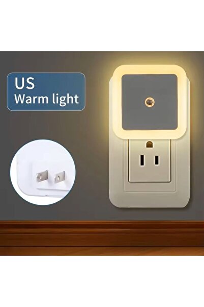Choice 6PCS Warm-US Plug in Night Light Intelligent Sensor Sunrise To Sunset ...