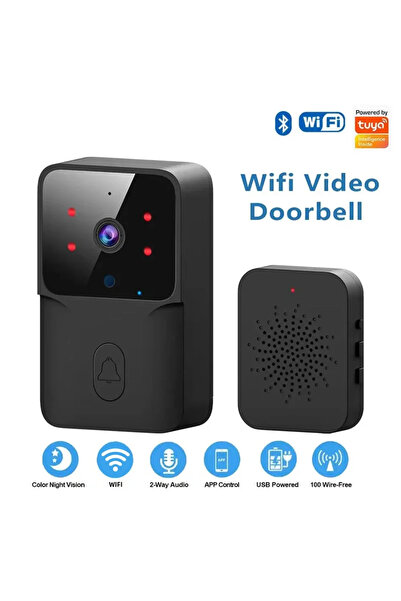 Choice1 ML1T-Black Tuya WiFi Doorbell, Wireless Camera Bell for Home Security...