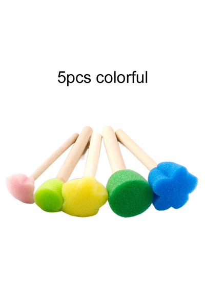 Choice1 5 HMGT 5pcs Children Drawing Toy Painting Sponge Mushroom Head Parent...
