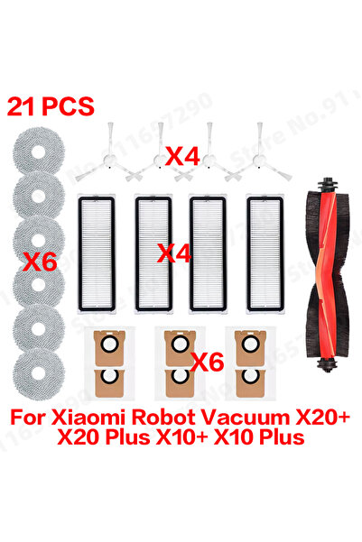 Choice9 Set 4 For Robot Vacuum X20 Plus/ X20+/X10+ / X10 Plus Spare Parts Acc...