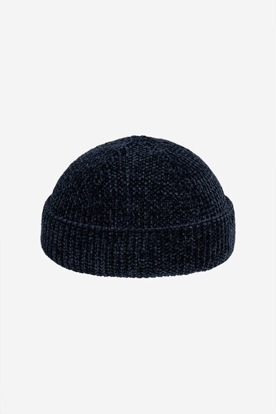 UKHWD SUPPLY Dripline Velvet Navy Blue Men's Beret