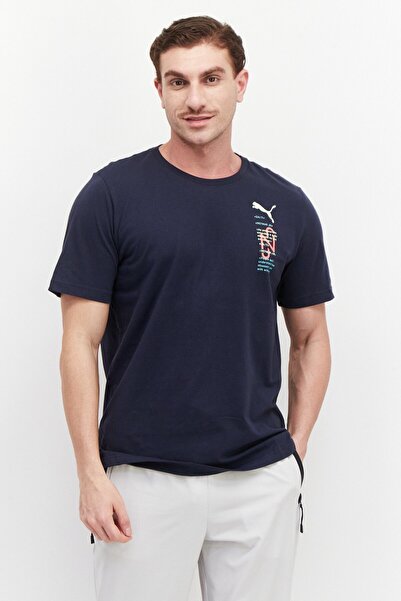 Puma Men Sportswear Fit Training T Shirt, Navy Combo