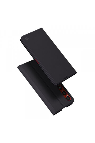 Sony Husa pentru Xperia 1 VI, Techsuit, Magskin Book, Neagra