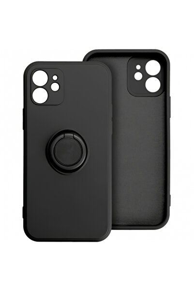 Apple Husa pentru iPhone 16 Pro, OEM, Silicone Ring, Neagra