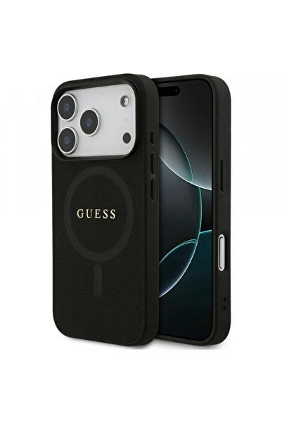 Apple Husa MagSafe pentru iPhone 17 Pro Max, Guess, Saffiano Classic Logo, Ne...