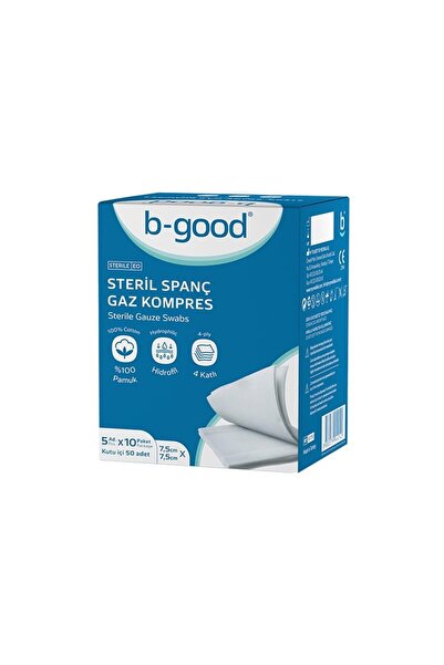 B-GOOD B Good Gaz Kompress 7,5cm x 7,5cm 50li