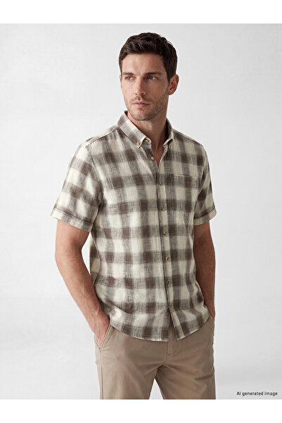 LC Waikiki Trendlucky regular fit plaid men's shirt