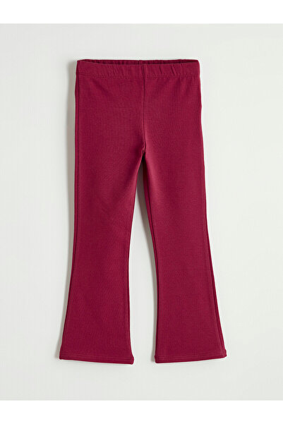 LC Waikiki NEVAVM Farkıyla LCW Kids Bordo 2 Leggings للفتيات ذات الخصر المرن ...