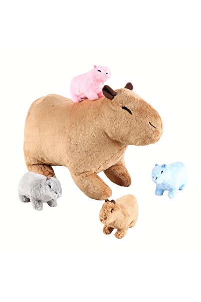 Choice brown Kawaii Simulation Capybara Stuffed Animal-13.38'' Mommy Stuffed ...