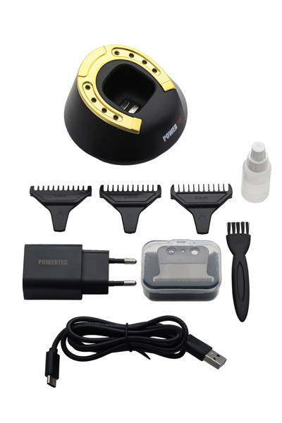 POWERTEC TR-2828 Tam Profesyonel 9.000rpm 8 Kademeli Sakal Ense Kesim-Çizim Makinesi +Yedek DLC Bıçak Seti
