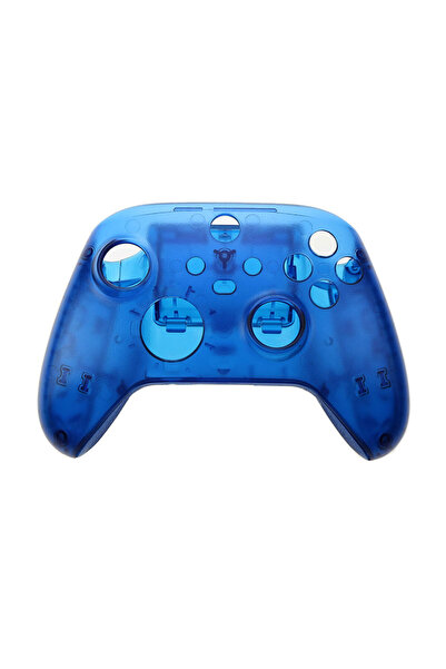 JCD غطاء خلفي أمامي شفاف أزرق من JCD لجهاز تحكم Xbox Series X S، غطاء بديل عل...
