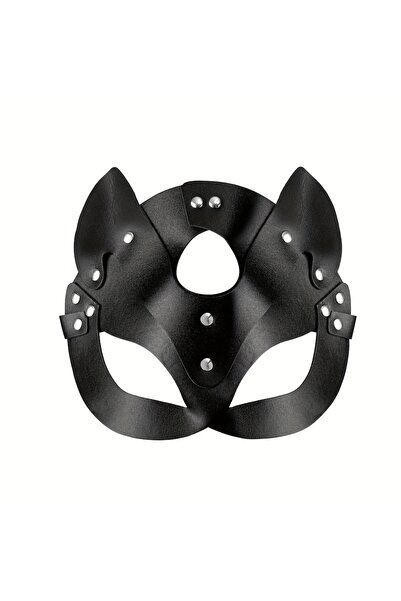 Choice black Cat Mask with Earholes - Gothic Punk Style Halloween Party, Carn...