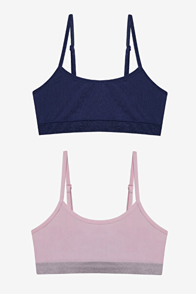 Penti Kız Çocuk Cool Girl 2li Seamless Dikişsiz Çok Renkli Crop Kısa Üst