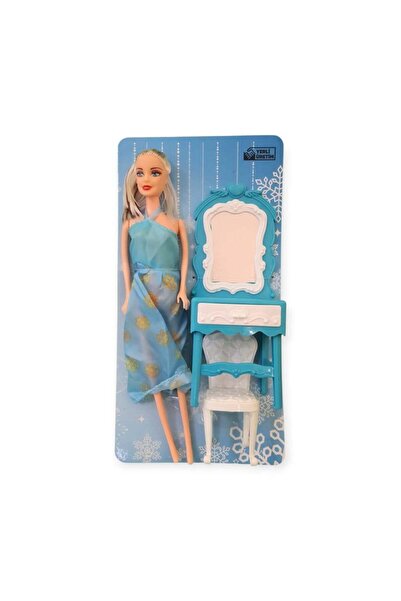 Erka Snow City Stylish Dress up Doll & Makeup Table Set