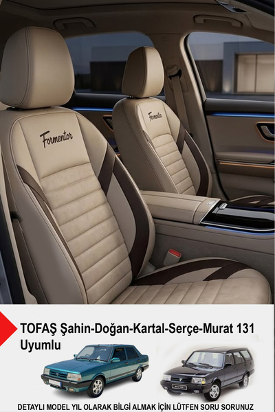 GM-DESIGN غطاء مقعد السيارة من الريش التايلاندي فورمينتور (متوافق مع TOFAŞ Ka...