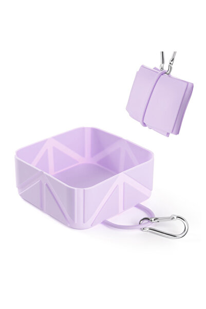 Choice3 Purple Silicone Collapsible Pet Travel Bowl: Portable Dog & Cat Bowl ...