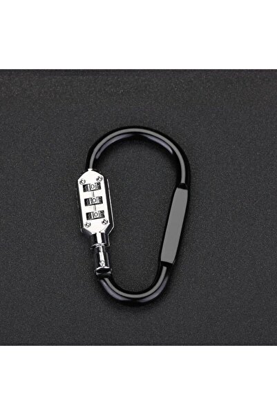 Choice3 Black size L Aluminum Alloy D-type Buckle Backpack Combination Lock P...