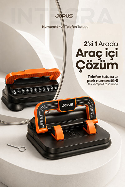 Jopus Araç İçi 360 Dönebilen Numaratörlü Telefon Tutucu Torpido Üstü Tablet P...