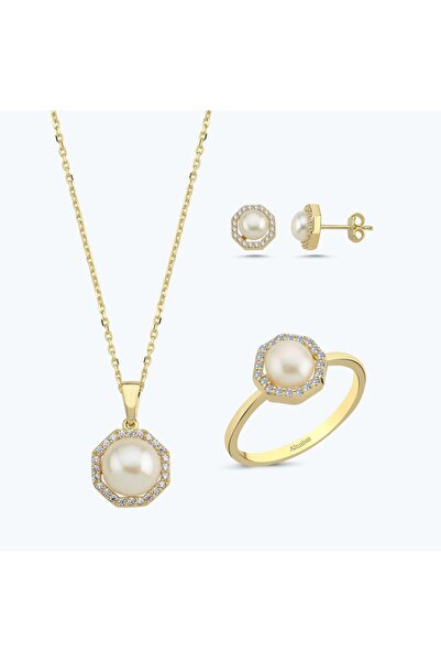 Altınbaş Altın Üçlü İnci Set