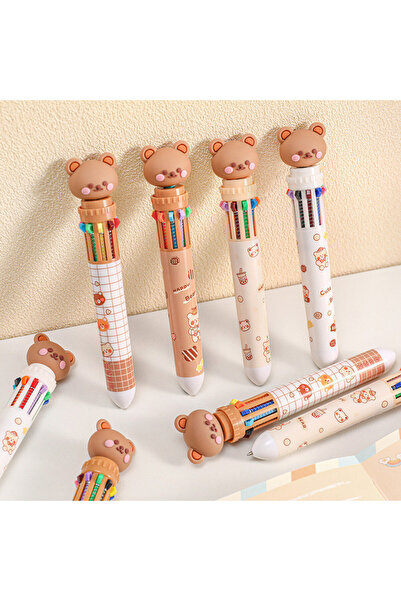 choice2 Multi-Colored 10pcs 1/5/10pcs 10 color kawaii teddy bear cartoon pres...