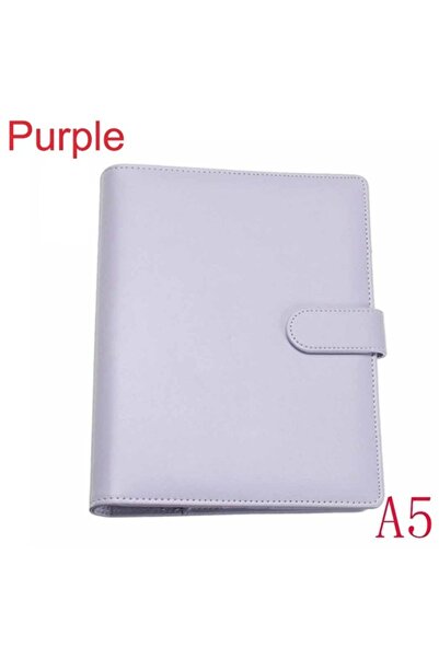Choice5 A5 purple New Vintage Refillable Notebook File Folder Notepad Cover L...