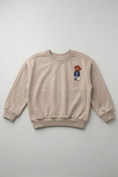 lilico Children's Cotton Colorful Printed Oversize 3-Strand Sweatshirt