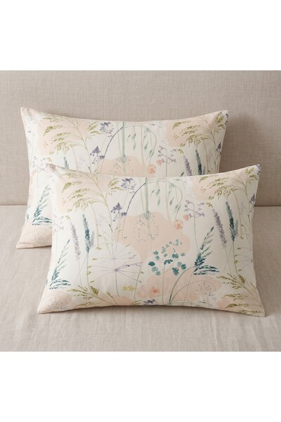 Maki Home Makiteks 100% Cotton Botanical Wildflower Patterned Cream Nature Th...
