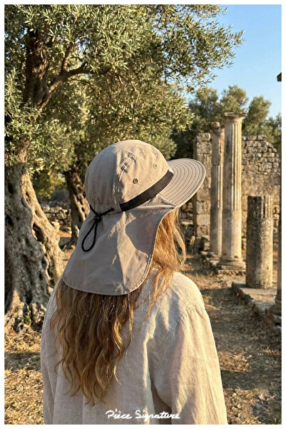 PIECE SIGNATURE Enselikli Safari Hat - Sun Protection, Quick-Drying Fabric