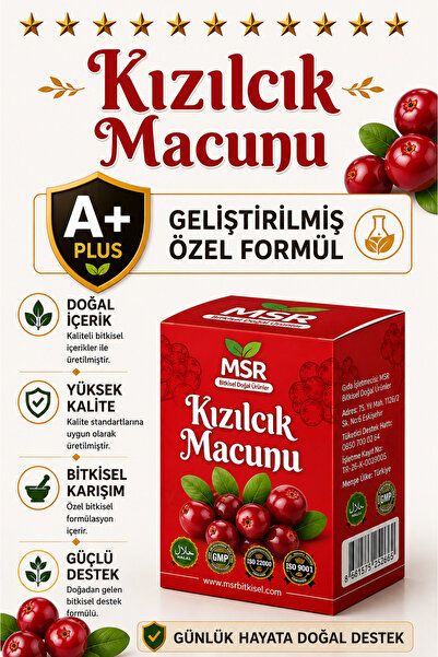 Msr Bitkisel Kızılcık Macunu 240 Gr
