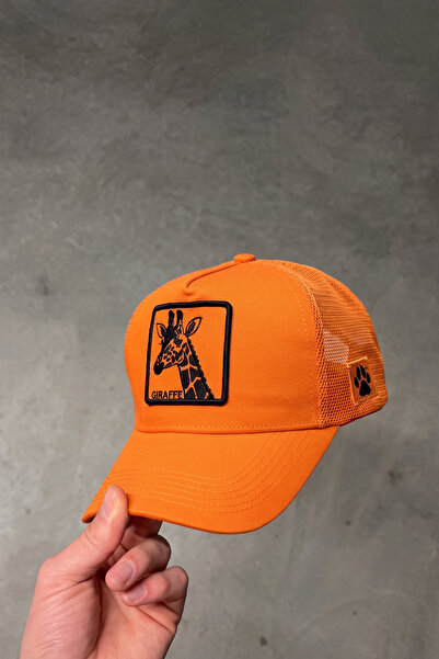 All animals Giraffe Embroidered Trucker Hat – Mesh Hat with Giraffe Embroider...