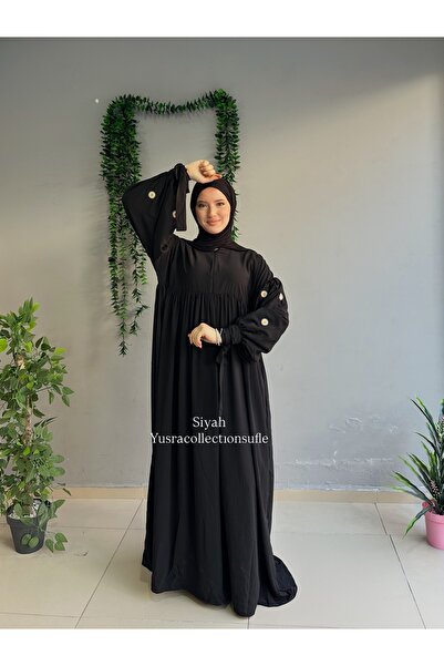 Yüsra Collection فستان ليزا مطرز بالبابونج