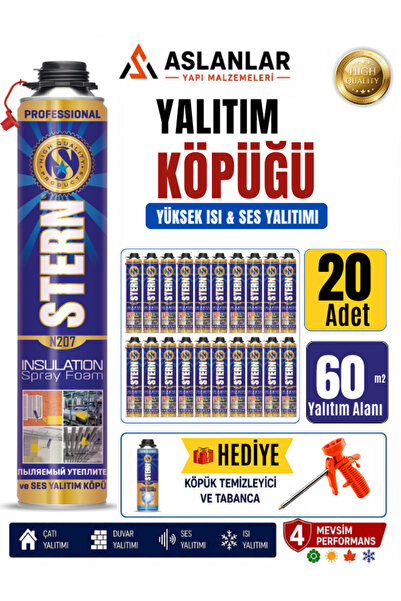 Stern Poliüretan Termal Yalıtım Sprey Köpük Isı Ve Ses Yalıtım 20 Adet (taban...