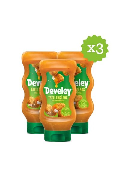 DEVELEY Tatlı Ekşi Sos 460 Gr x 3 Adet