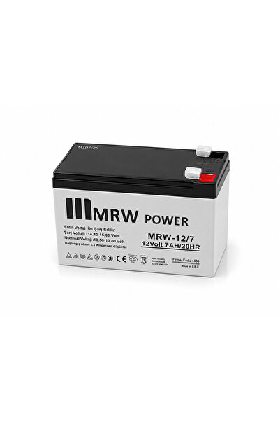 Genel Markalar Mervesan 12v Kurşun / Asit Kuru Tip Akü - Mrw-12/7