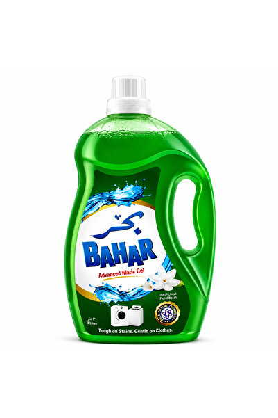 Bahar Gel Liquid Laundry Detergent Floral Boost Powerful Stain Removal - 3L