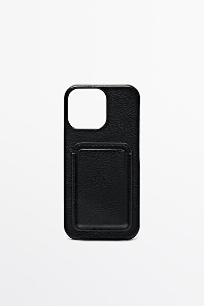 Massimo Dutti Napa deri iPhone Pro Max kılıfı
