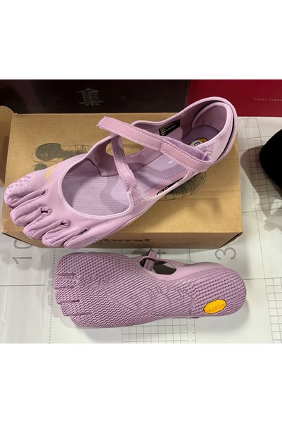 Vibram Fivefingers Vibram Five-Finger Barefoot Footwear for Ladies, Soft Anti Slip Sole Indoor Trainers for Yoga Pilates Dancing General Fitness, VSOUL, Purple