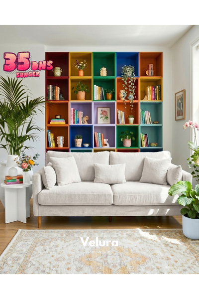 Velura Home & Living Pamela Kanepe - Beyaz