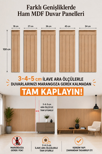 varje think outside the box Dekoratif Duvar Paneli ( 54 X 100 Cm ) Boyanabili...