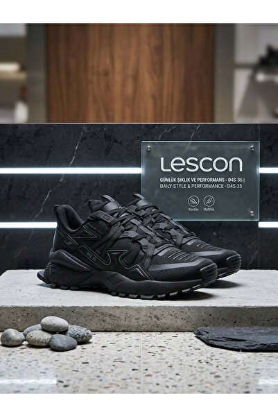 Lescon حذاء رياضي رجالي مناسب للفصول الأربعة، نعل مضاد للانزلاق مضمون، خفيف ا...