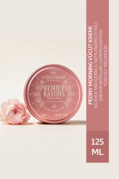 L'Occitane Peony Morning Vücut Kremi, Besleyici, %5 Shea Yağı İçeren, Şakayık...