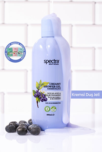 Spectra Care Nemlendirici Kremsi Vegan Duş Jeli -Blueberry&Wild Bluebell- SLE...