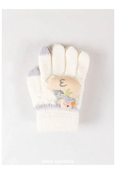 PIECE SIGNATURE 100% Acrylic Children's Gloves with Accessories (Age 3-6)