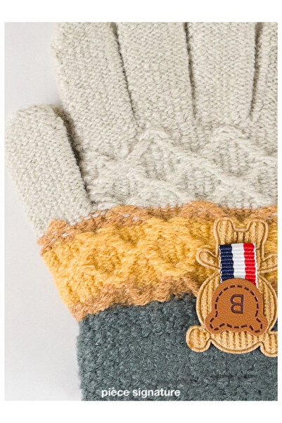 PIECE SIGNATURE 100% Acrylic Children's Gloves with Accessories (Age 3-6)