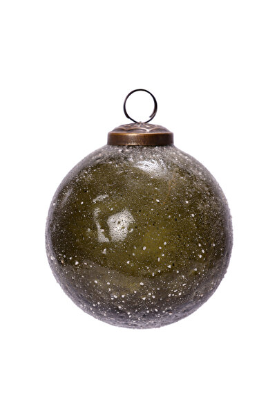 Yargıcı Yuvarlak Cam Ağaç Süsü (8 cm)