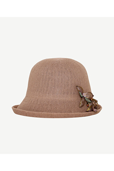 Yargıcı Flower Figured Cloche Hat