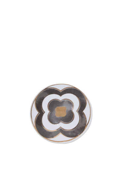 Yargıcı Ceramic Drawer Handle with Metal Detail (4X6 cm)
