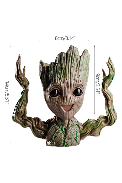 Miniso 04 Modern Vases For Flowers Pot Groot Garden Pots Planters Anime Figur...